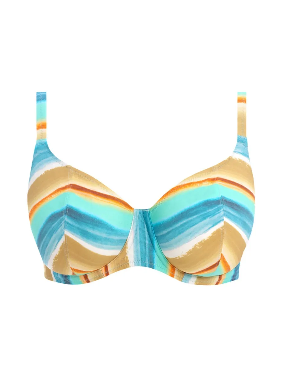 Castaway Island Plunge Bikini Top - Multi