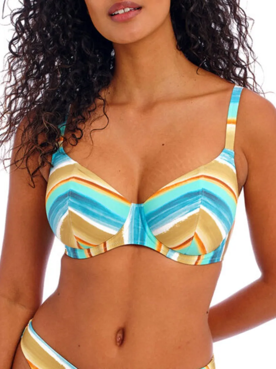 Castaway Island Plunge Bikini Top - Multi