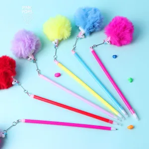 Chain Unicorn Fluffy Ball Gel Pen