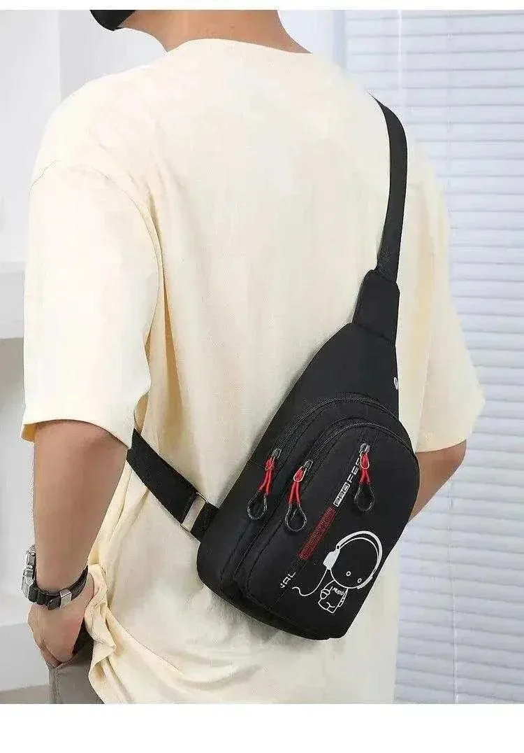 Chest Bag Casual Fashion Crossbody | Water-Resistant Fabric - MCB004