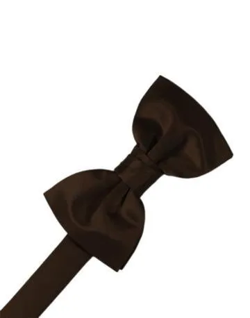 Chocolate Luxury Satin Bow Ties