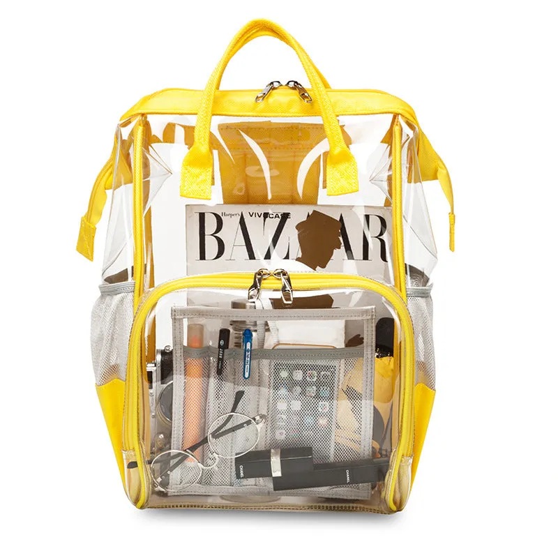 Clear Backpack Multi-Functional Large Capacity Transparent Shoulders