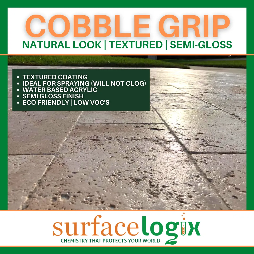 Cobble Grip - Water-Based Anti-Slip Concrete Sealer