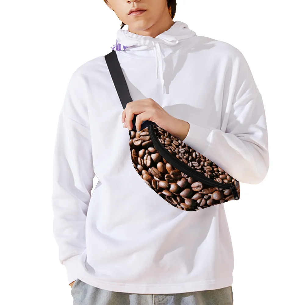 Coffee Beans Unisex Waist Bag / Fanny Pack / Bum Bag