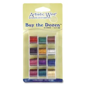 Colored Artistic Wire Buy The Dozen - 4 Gauges