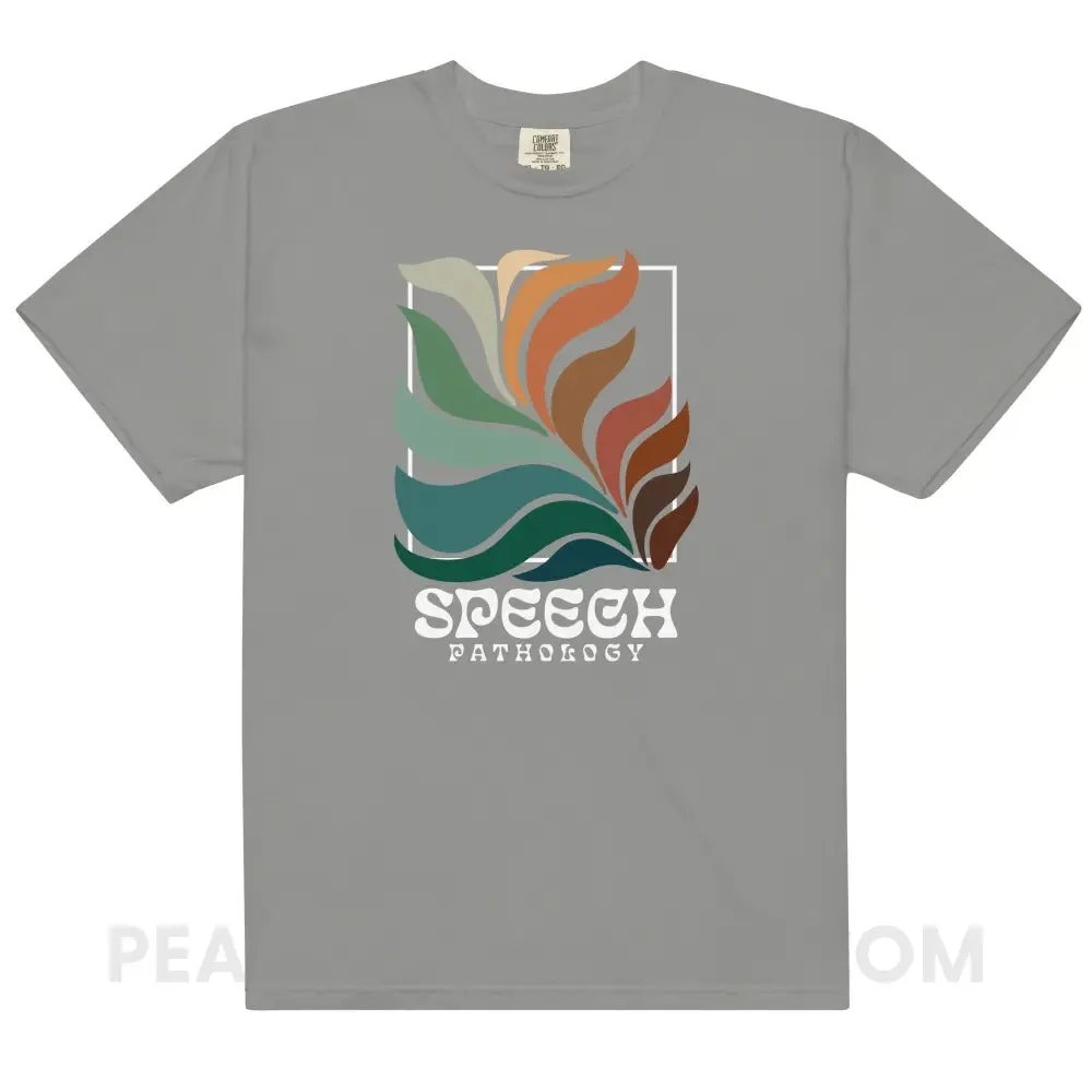 Colorful Bloom Speech Pathology Comfort Colors Tee