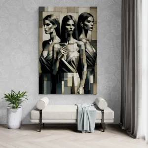 Cubist Elegance: Timeless Wall Art - canvas