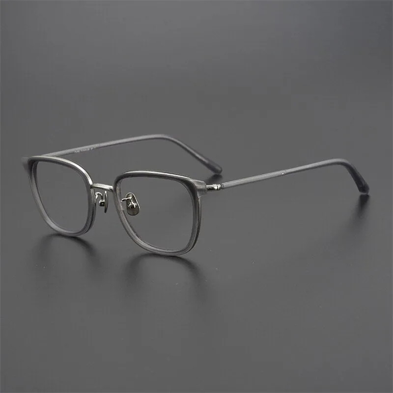 D563 Titanium Acetate Optical Eyeglasses Frame Myopia Glasses For Men and Women artistic Retro Glasses Frame