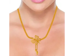 Dainty Butterfly Designer Lightweight 22k Gold Jewellery Set