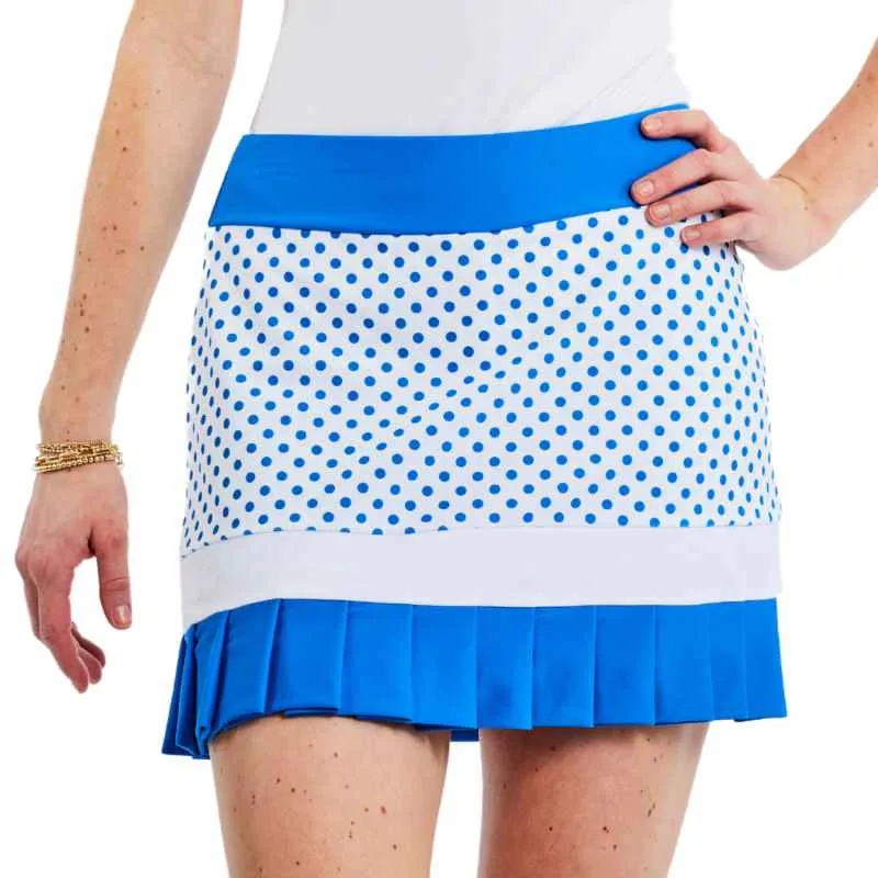 Darby Regal Dotty-Regal Blue-White Skort