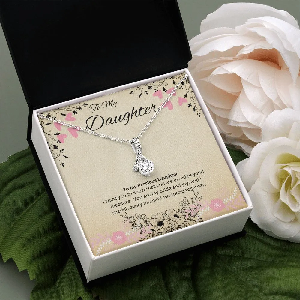 Daughter - Alluring Ribbon Beauty Necklace