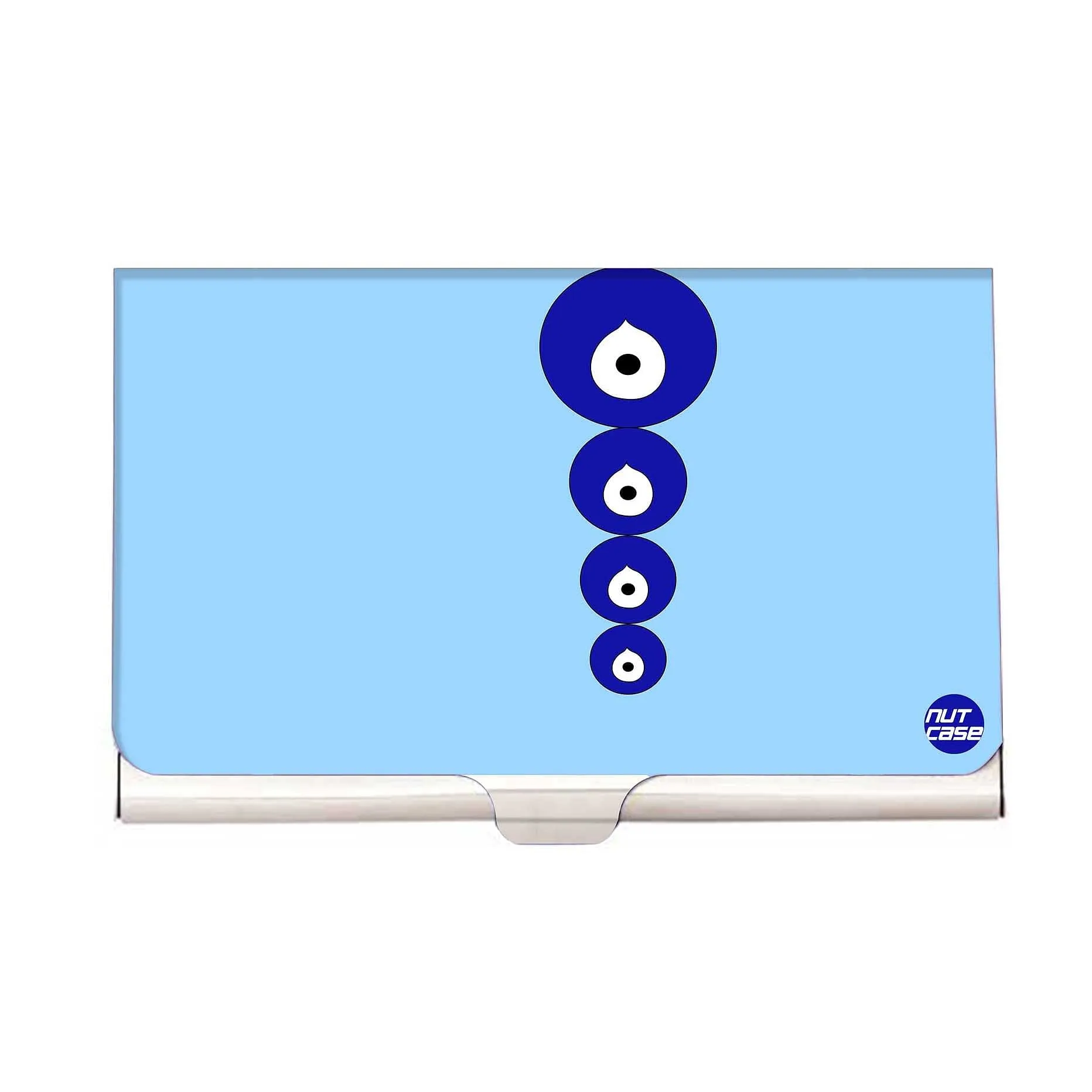 Designer Visiting Card Holder Nutcase - Evil Eye (Blue)