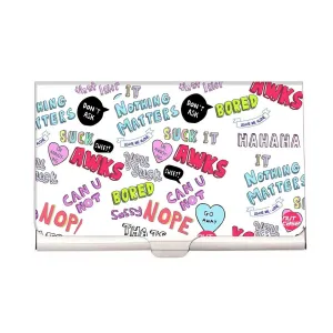 Designer Visiting Card Holder Nutcase - Teen Talk