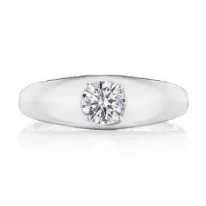 Domed Diamond Ring - 0.52ct