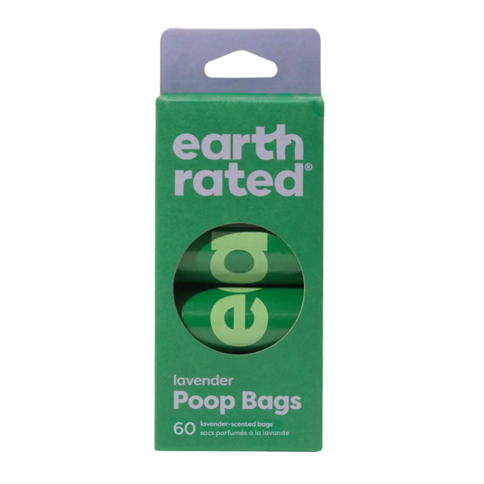 Earth Rated Dog Poop Bag Lavender 4 Rolls 60 Count