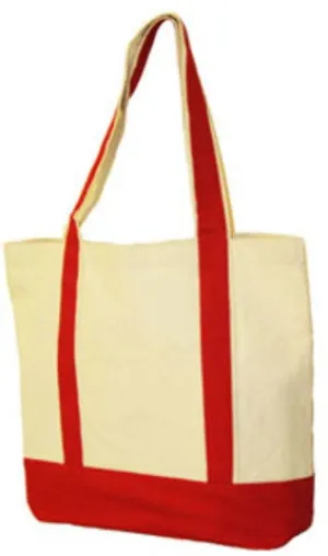 eco friendly cotton canvas boat tote bag Case of 12