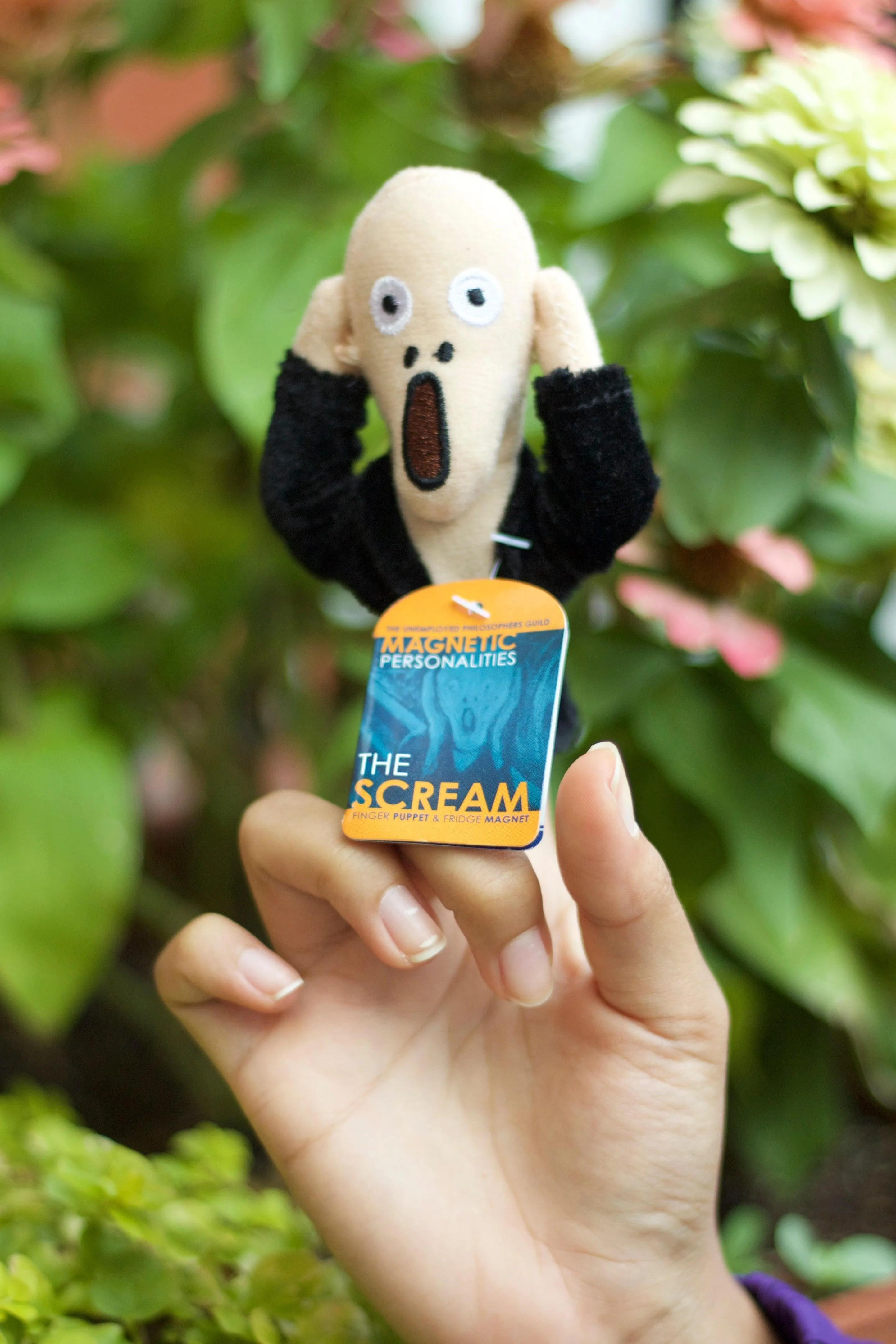 Edvard Munch's The Scream Finger Puppet