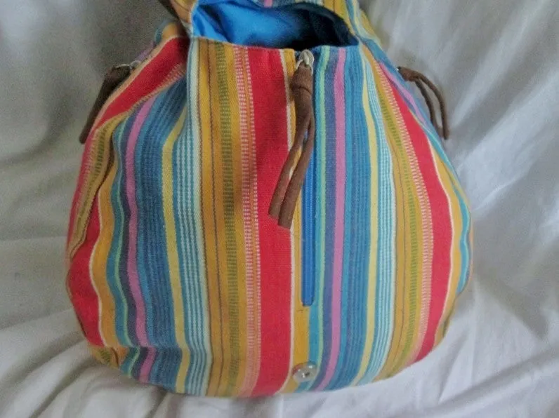 Ethnic Serape Rucksack Daytripper BACKPACK BAG Vegan Blanket Multi