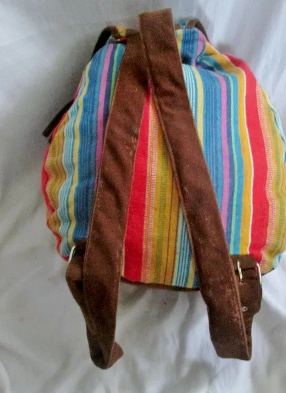 Ethnic Serape Rucksack Daytripper BACKPACK BAG Vegan Blanket Multi