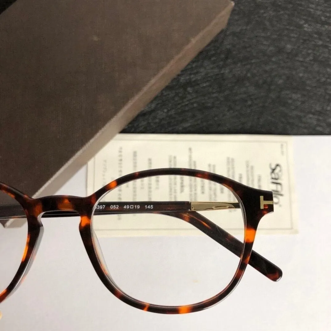 Eyeglass Frames Optical Lenses For Women Men Tom For Women's Grade Glasses Luxury Round Acetate Frame TF5397-F Frame Glassesla