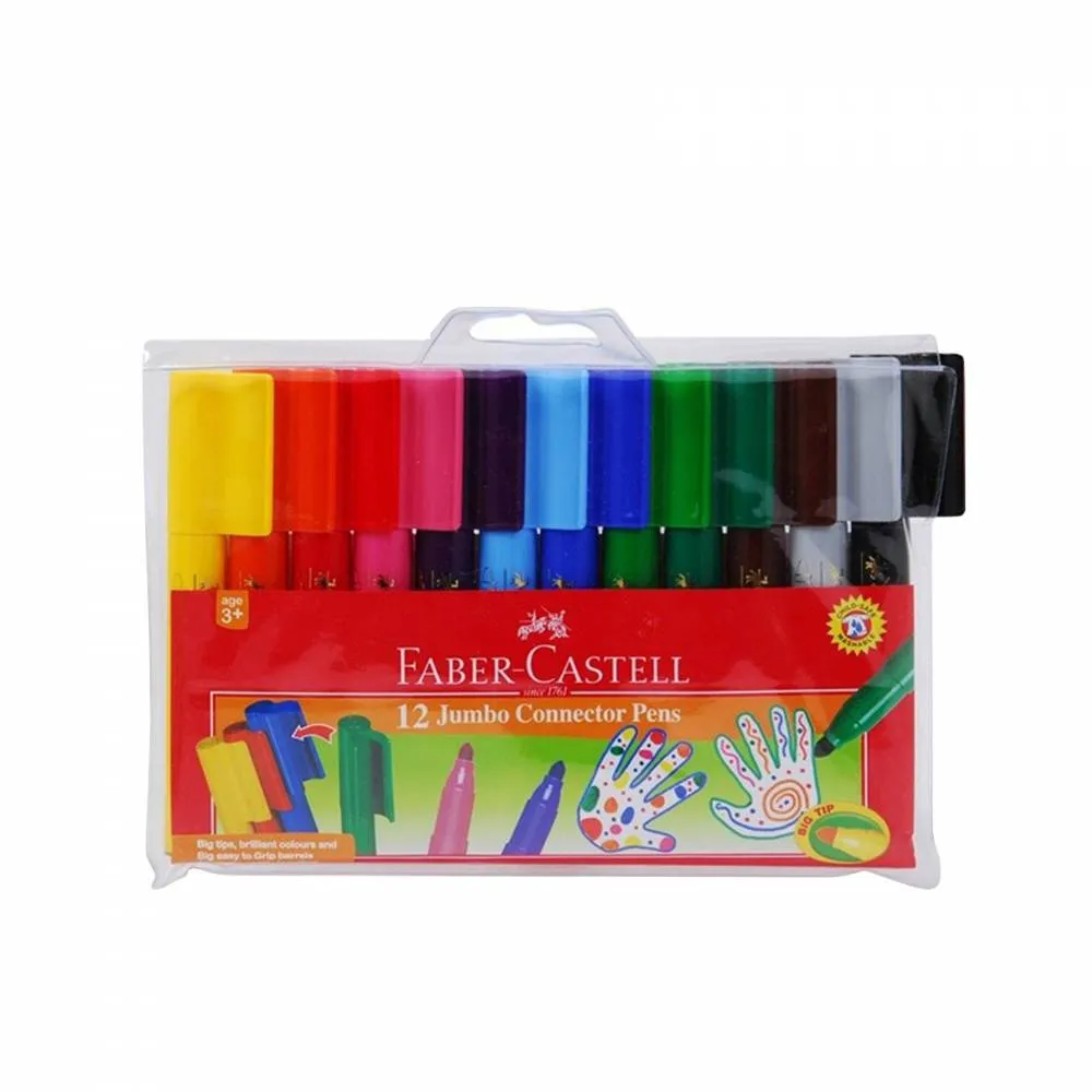 FABER-CASTELL JUMBO CONNECTOR PEN - (Pack of 12)