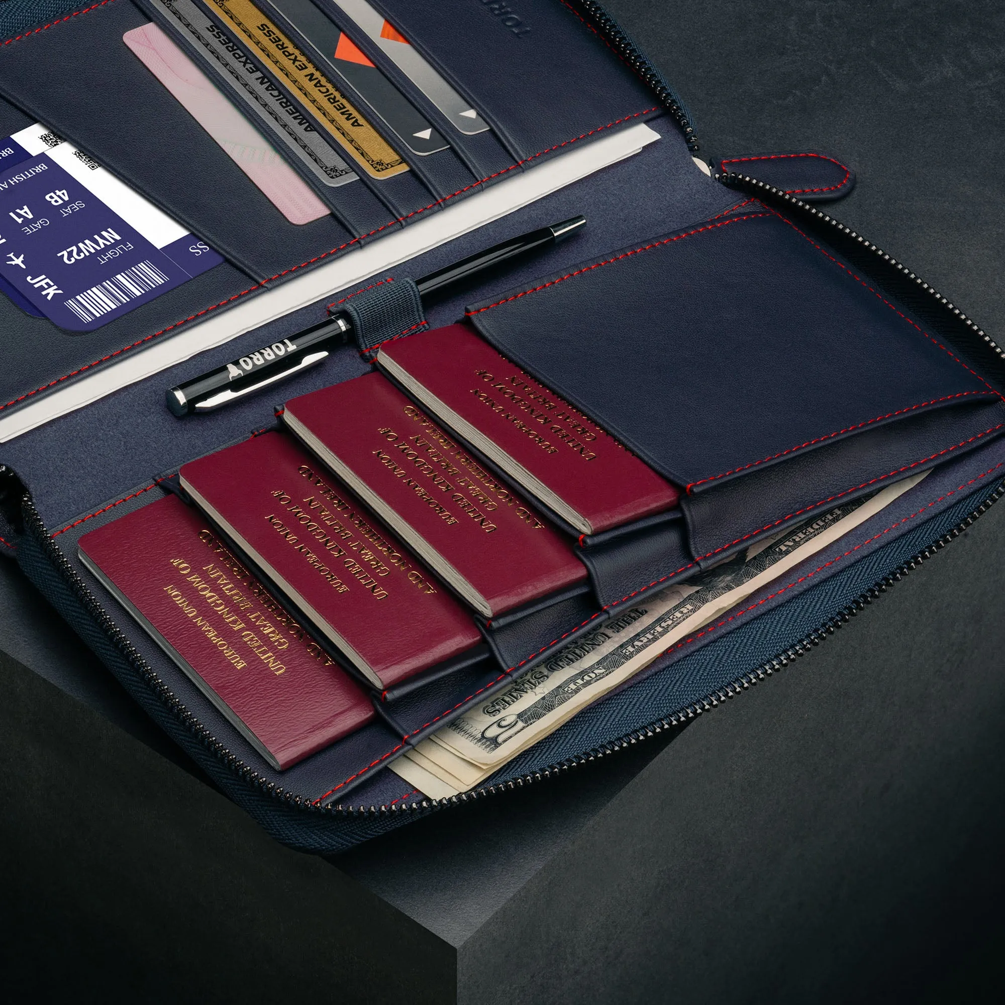 Family Passport Holder and Document Organiser