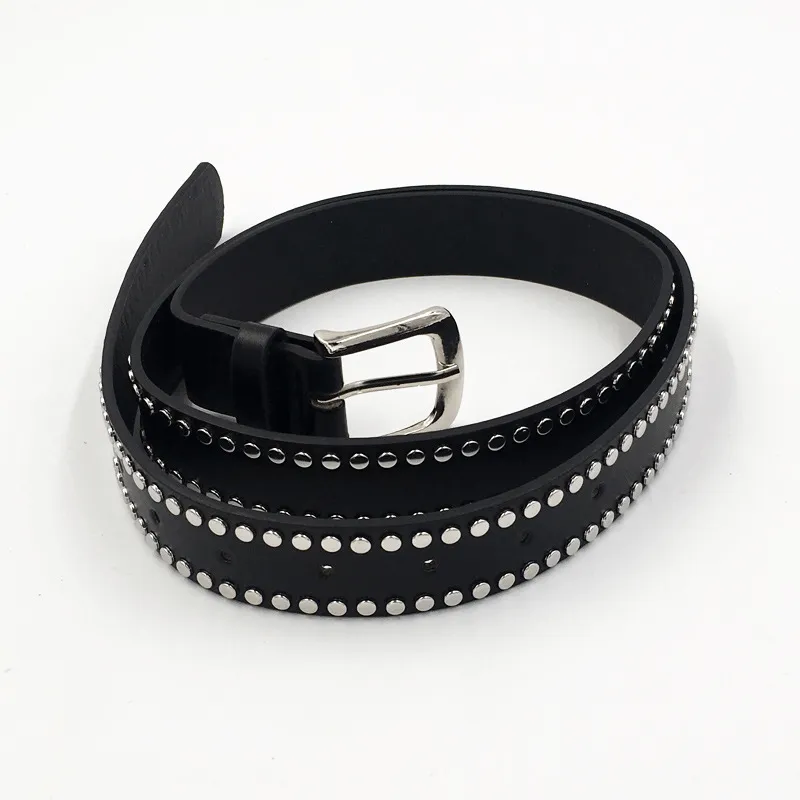 Fashion Rivets Detachable Double Waist Bag / Punk Bag With Adjustable Belt