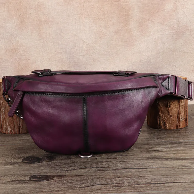 Fashion Womens Leather Chest Bag Sling Pack For Women