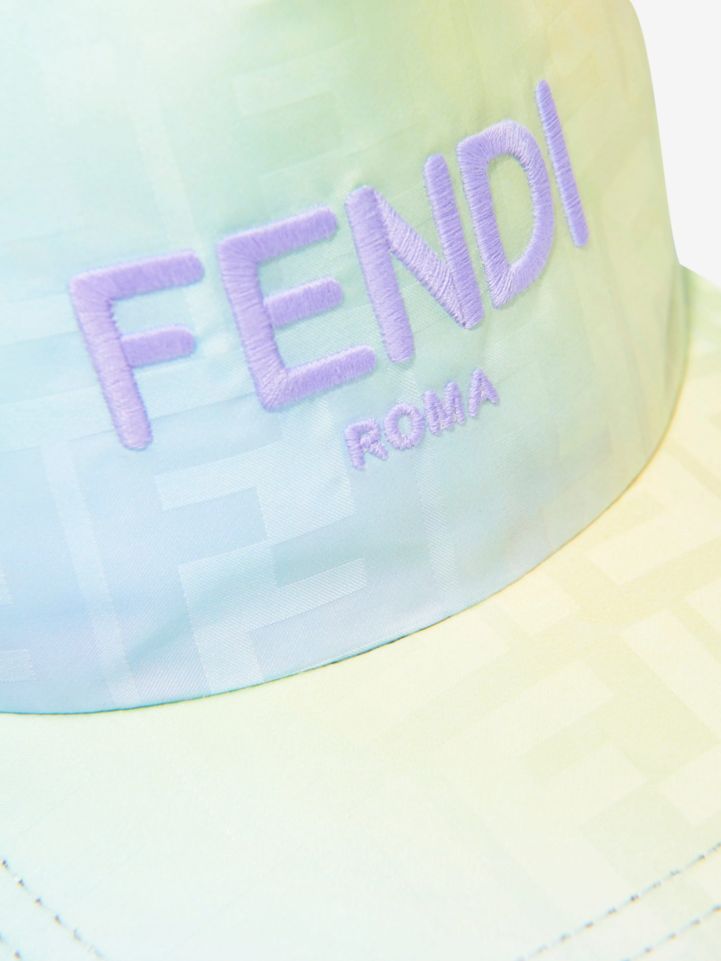 Fendi Girls Metaverse Baseball Cap in Multicolour