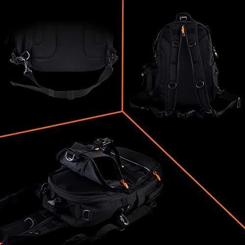 Fiblink Fishing Tackle Backpack Large Waterproof Tackle Bag Storage Outdoor Shoulder Backpack Cross Body Sling Bag