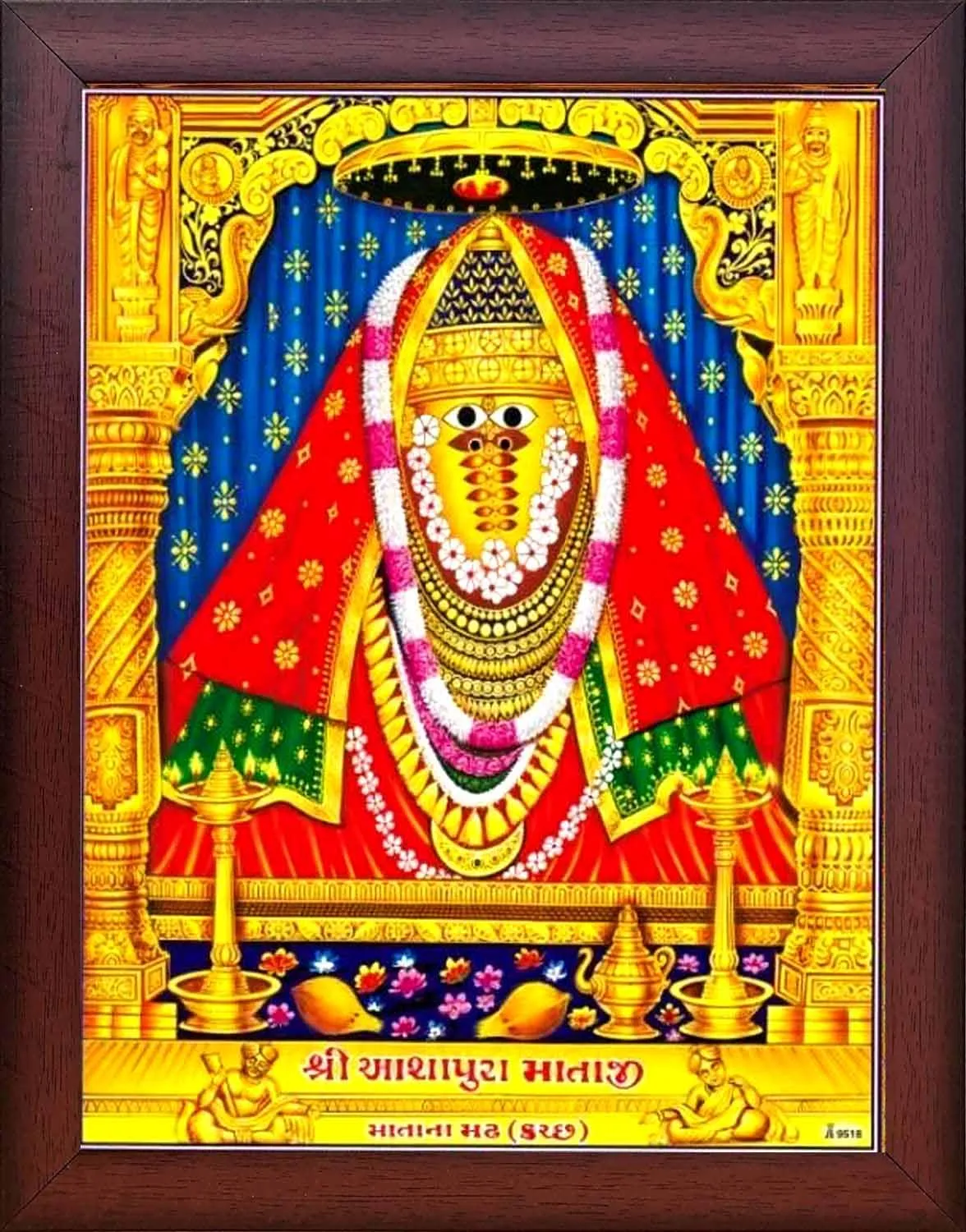 FRAMTASTIC ASHAPURA MATA PHOTO FRAME | 8x10 Inches