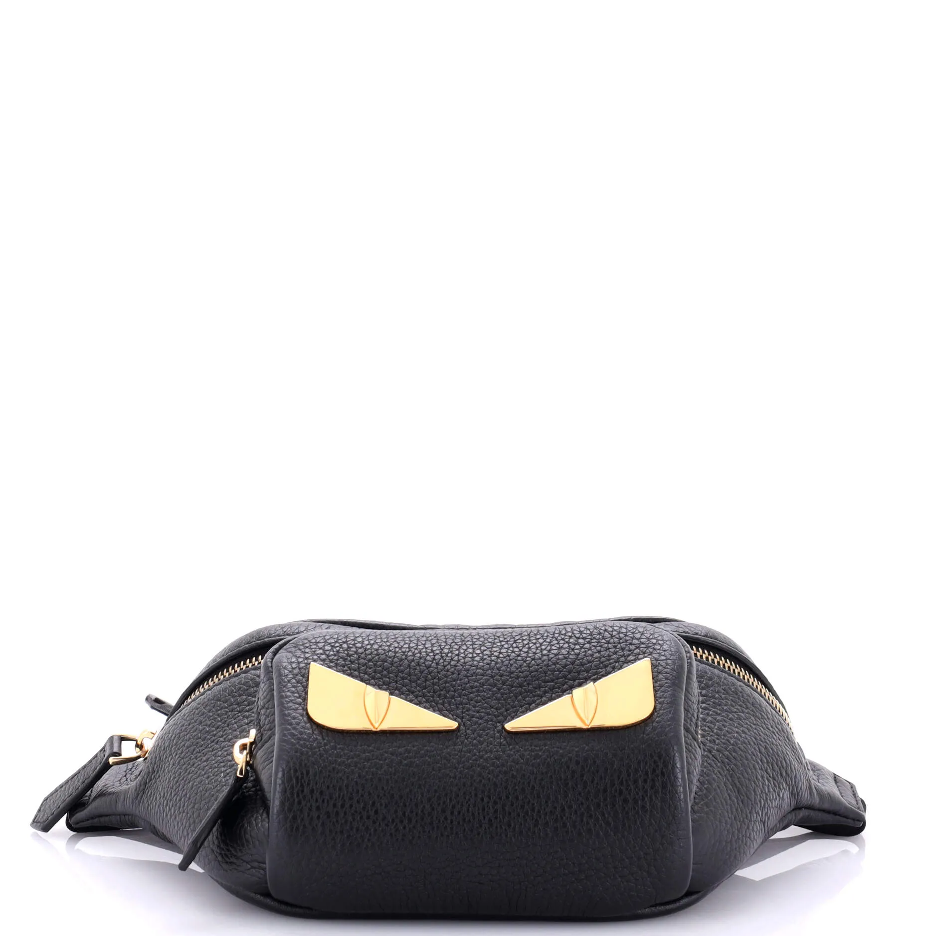 Front Pocket Monster Waist Bag Leather