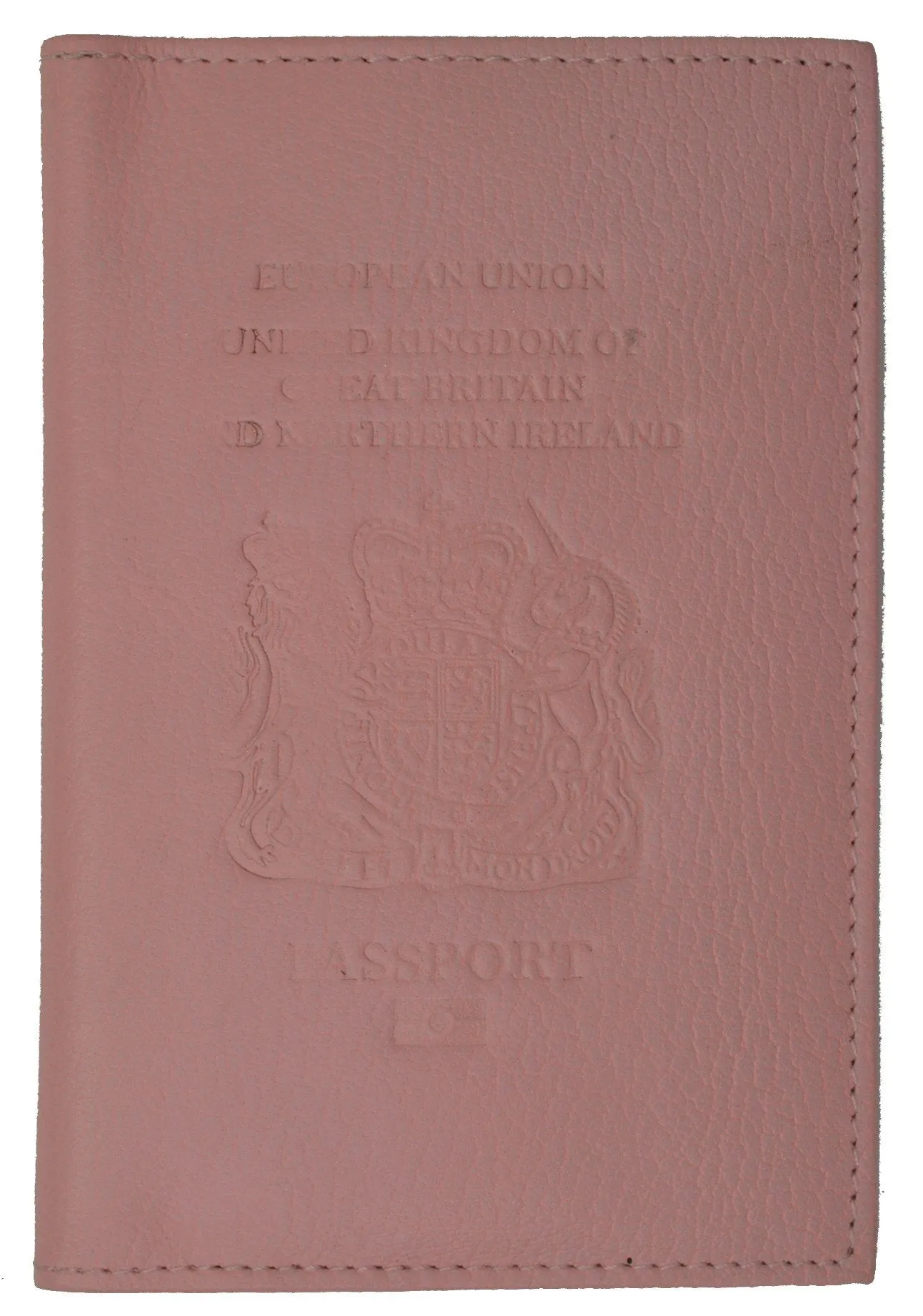 Genuine Leather Passport Wallet, Cover, Holder with British Emblem Embossed for International Travel 151 BLIND UK