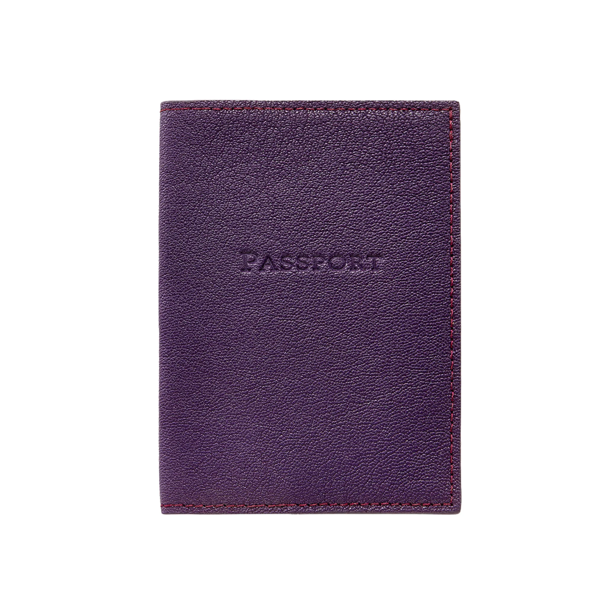 Goatskin Leather Passport Holder- Can Be Personalized