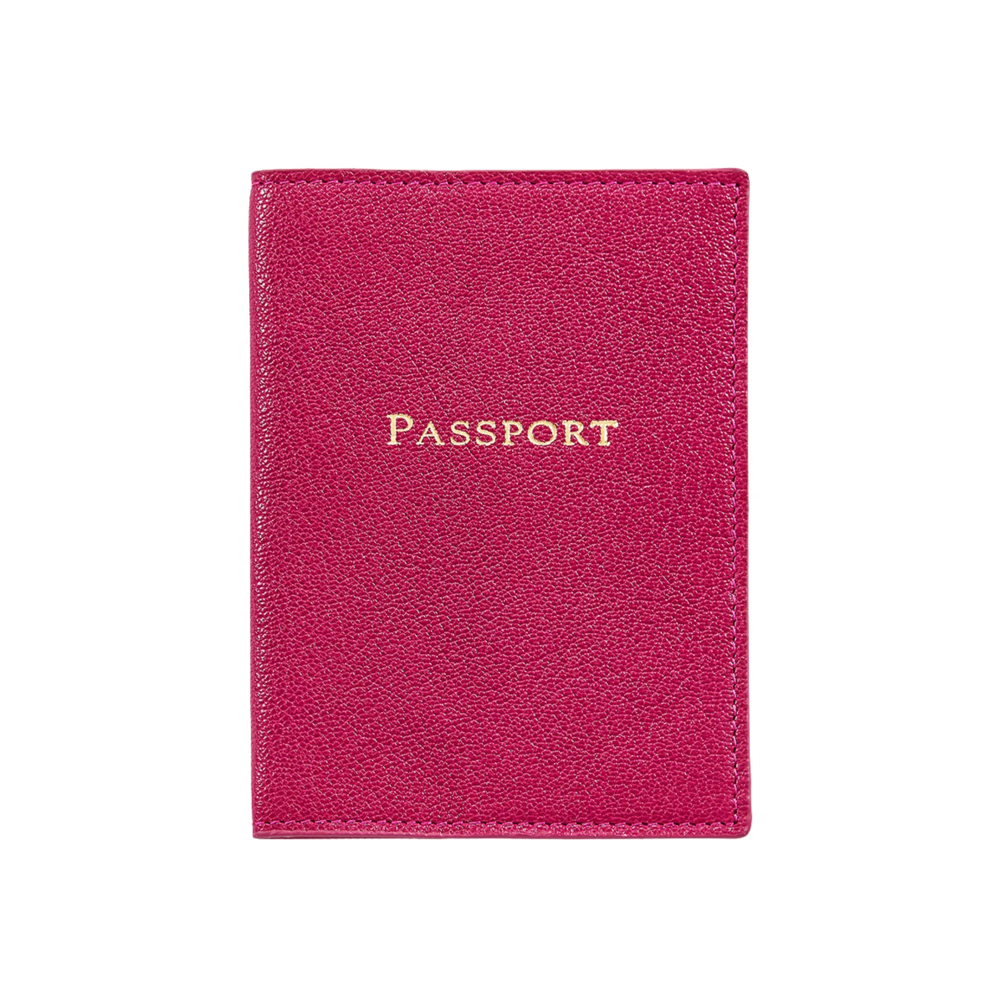 Goatskin Leather Passport Holder- Can Be Personalized