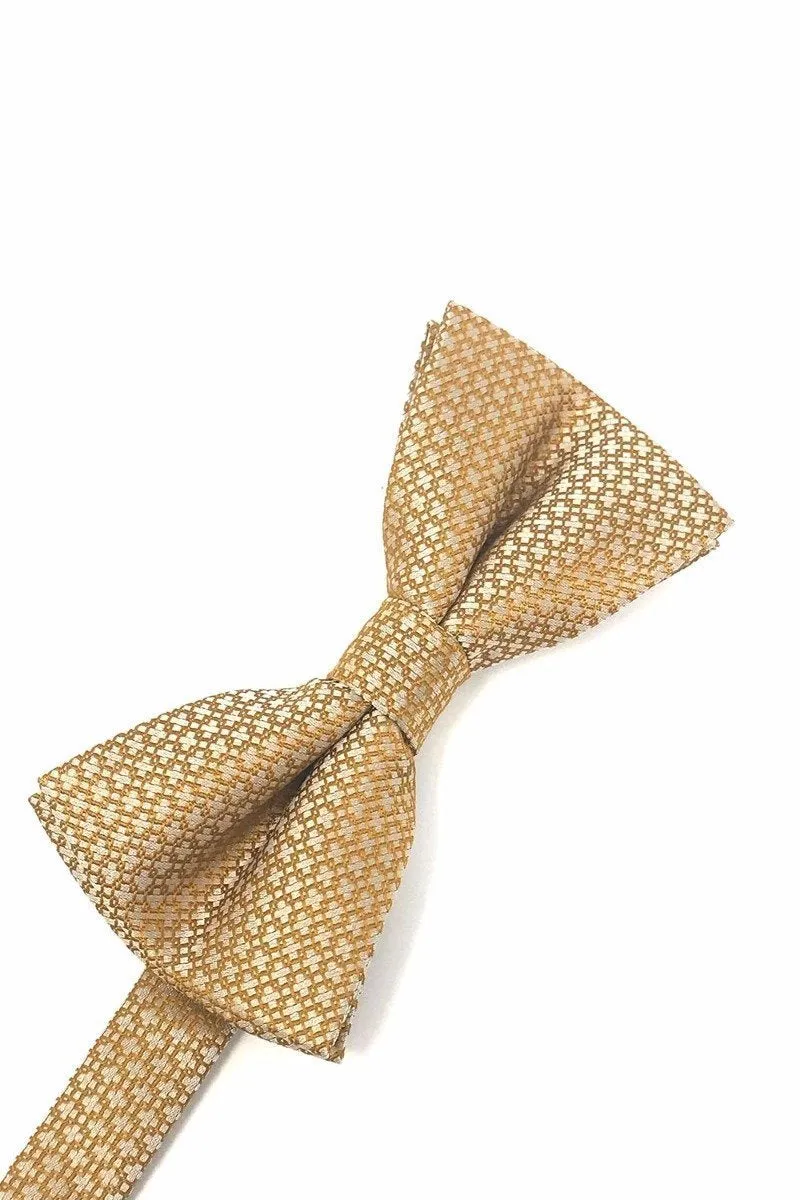 Gold Regal Kids Bow Tie