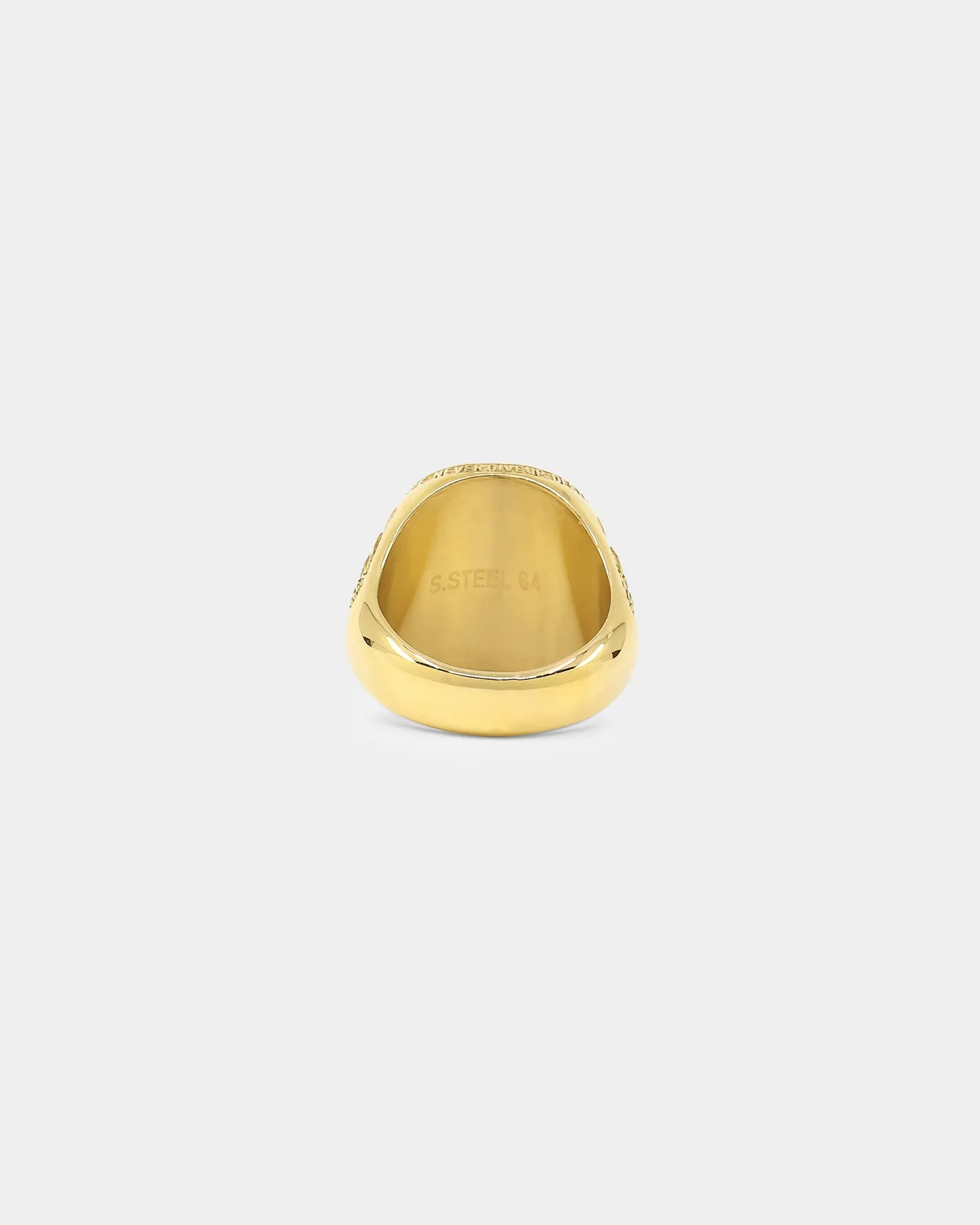 Guess Mainline 20mm USA Champions Coin Ring Gold