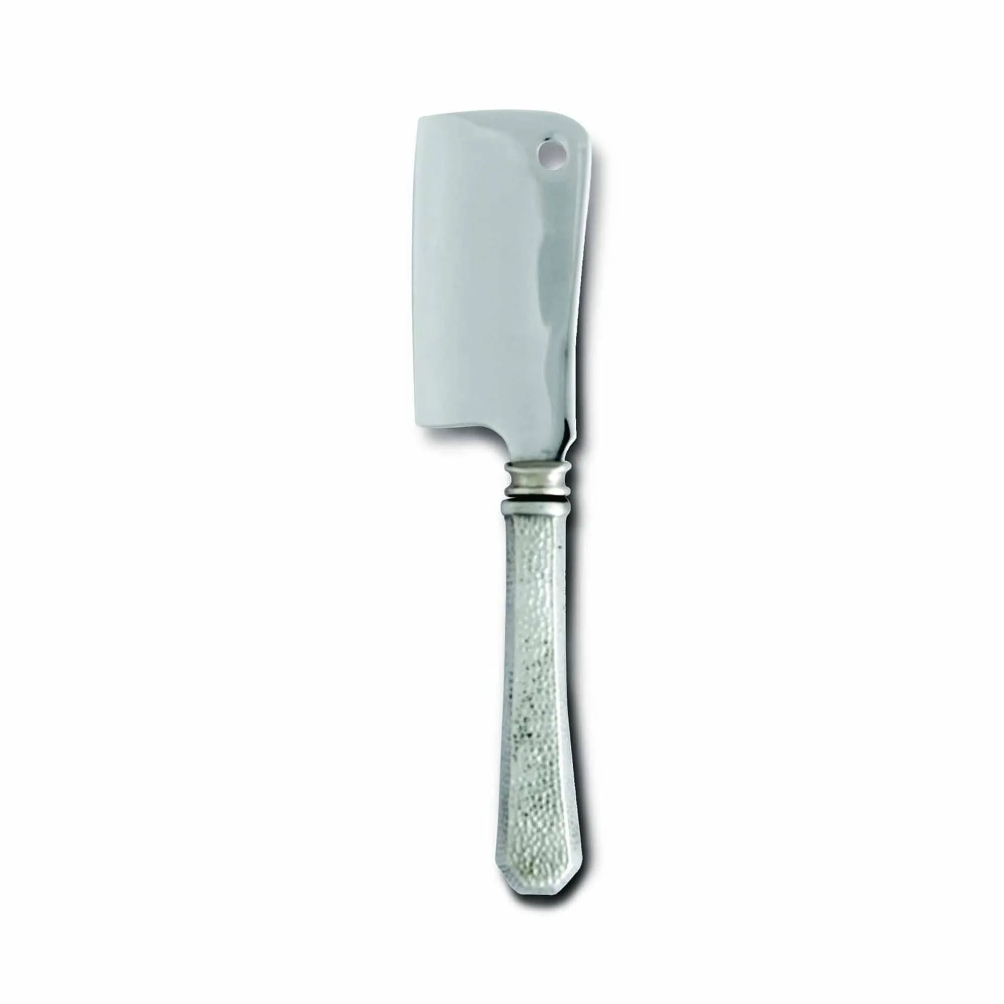 Hammered Pewter Cheese Cleaver-f13