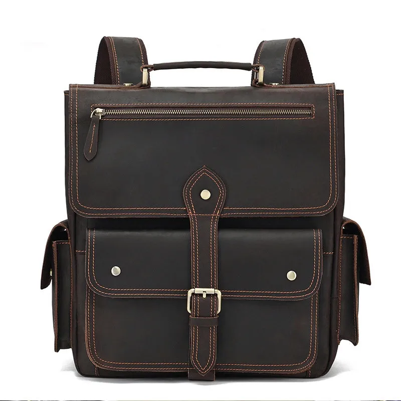 Heritage Scholar Leather Backpack