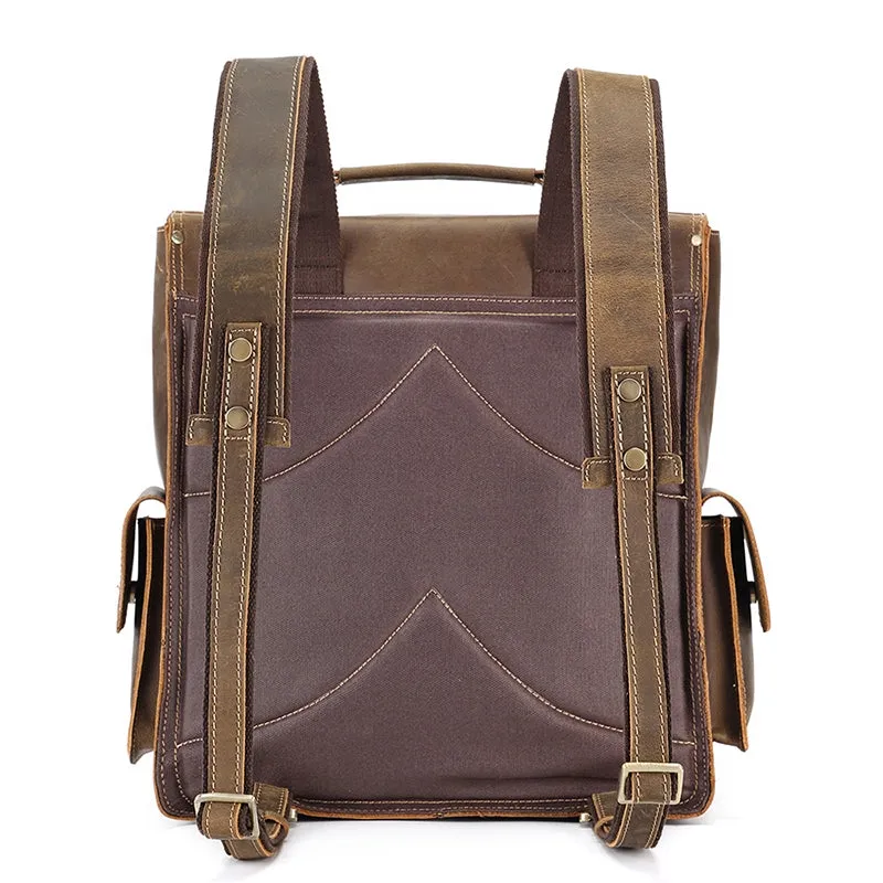 Heritage Scholar Leather Backpack