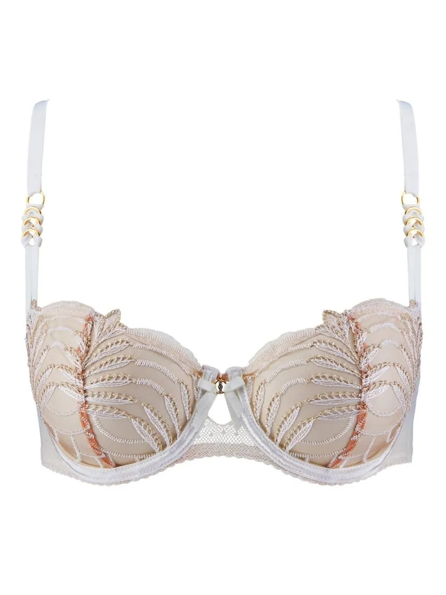 Hypnolove Half Cup Bra - Gold Feather