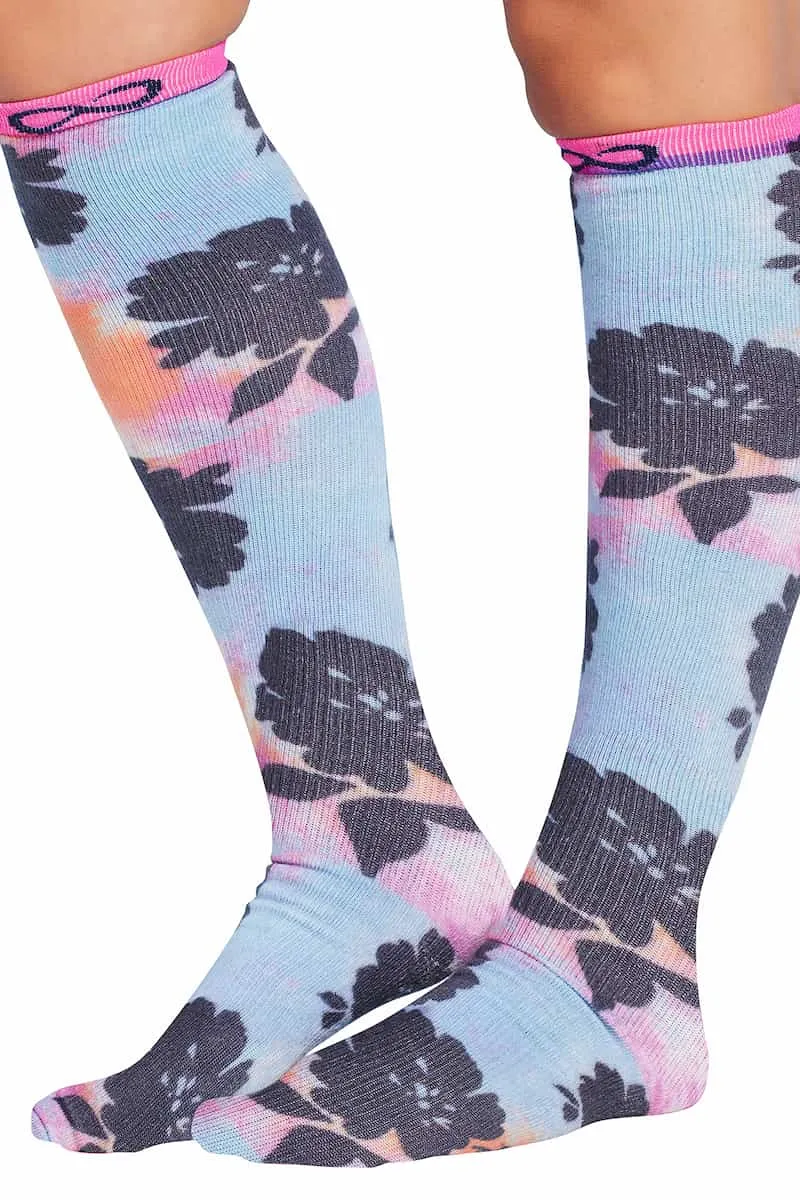 Infinity Women's Kickstart Compression Socks | Artistic Blooms