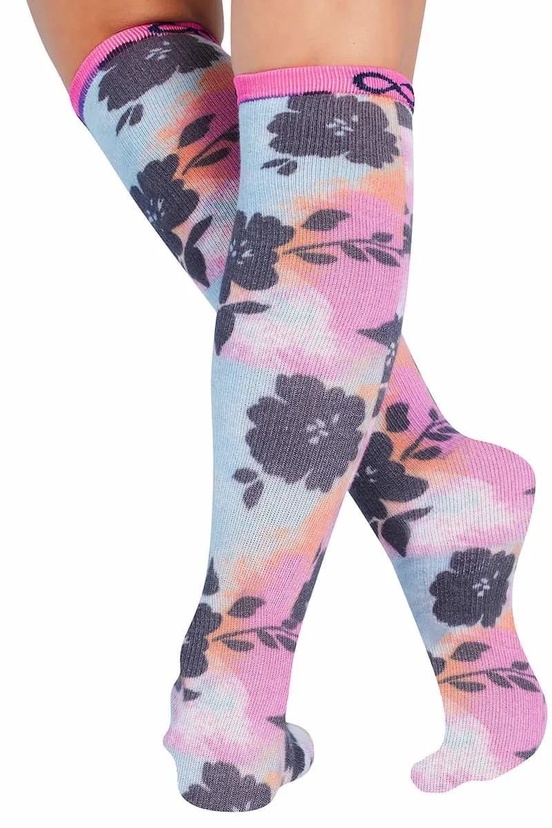 Infinity Women's Kickstart Compression Socks | Artistic Blooms