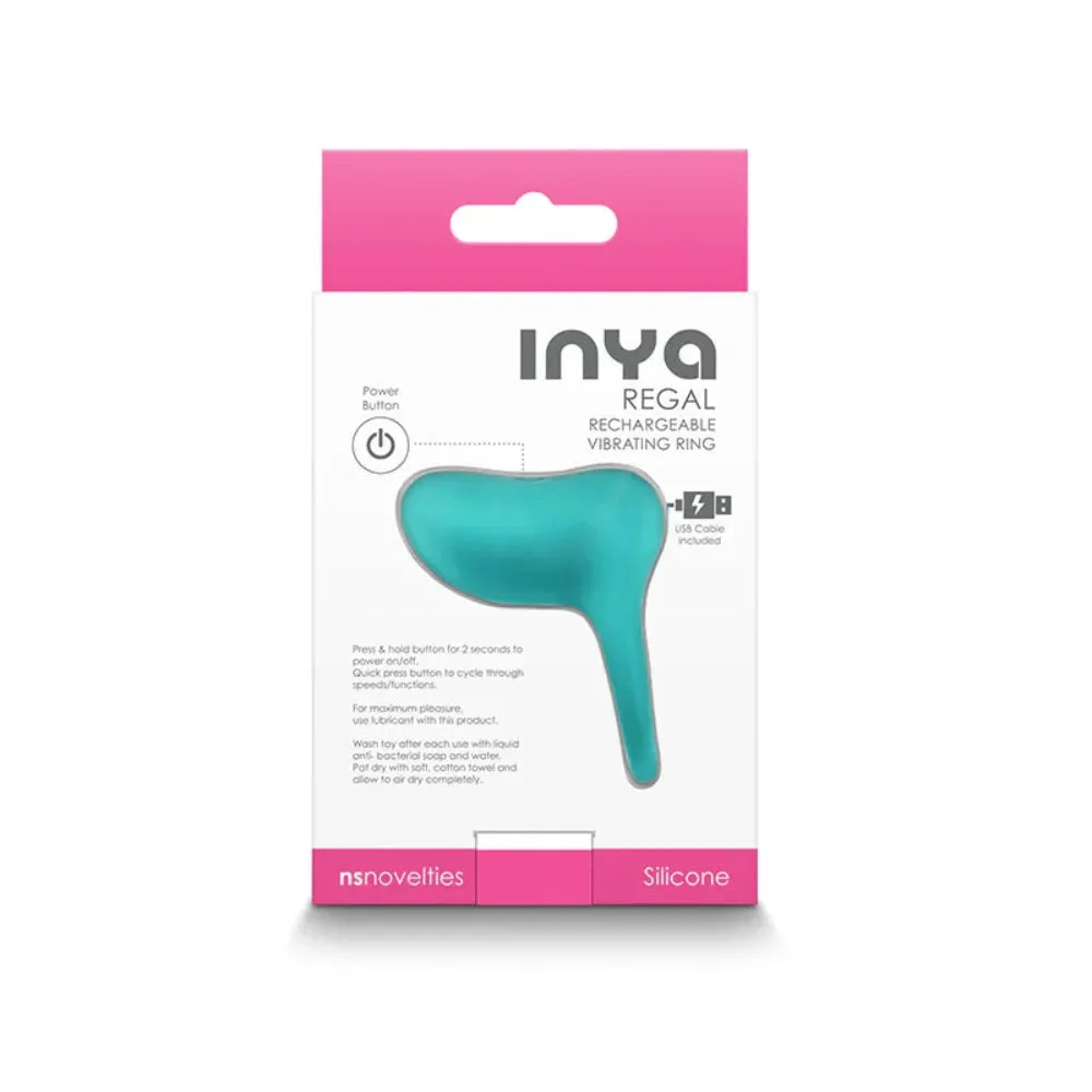 Inya ''Regal'' Vibrating Cock Ring -Teal