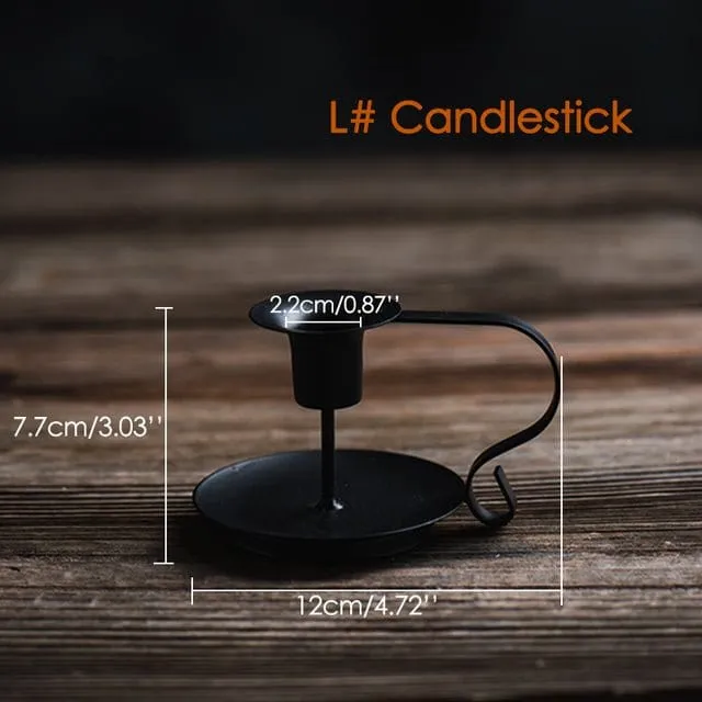 Iron Handle Candlestick