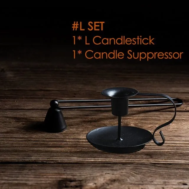 Iron Handle Candlestick