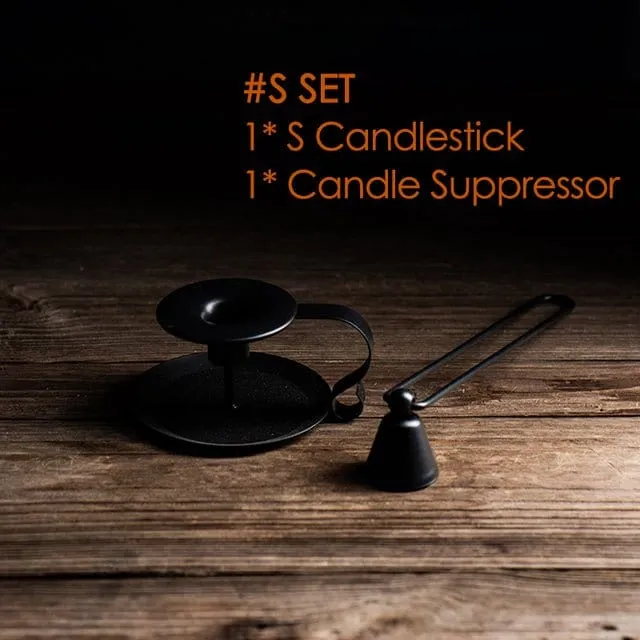 Iron Handle Candlestick