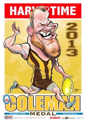 Jarryd Roughead, 2013 Coleman, Harv Time Poster