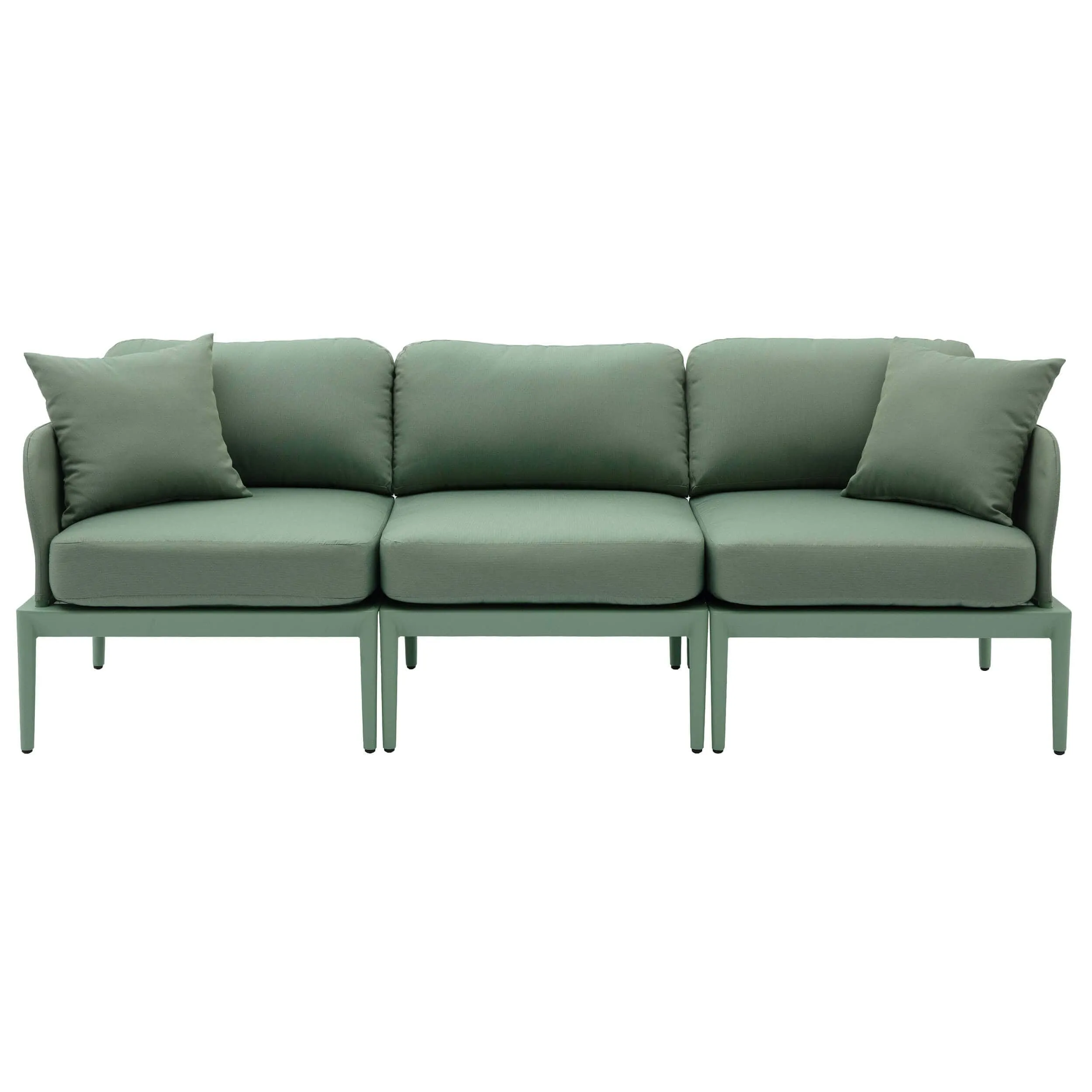 Kapri Outdoor Modular Sofa, Moss Green