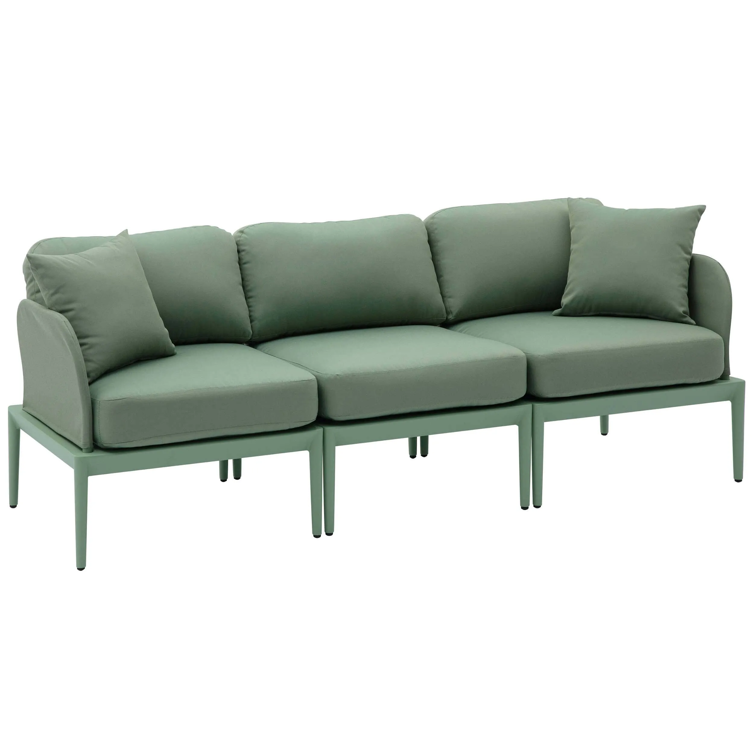 Kapri Outdoor Modular Sofa, Moss Green